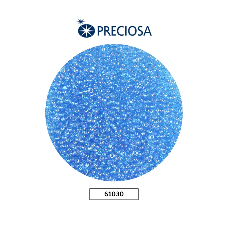 Mostacilla checa preciosa 10/0 2mm 61030 turquesa boreal x 500g