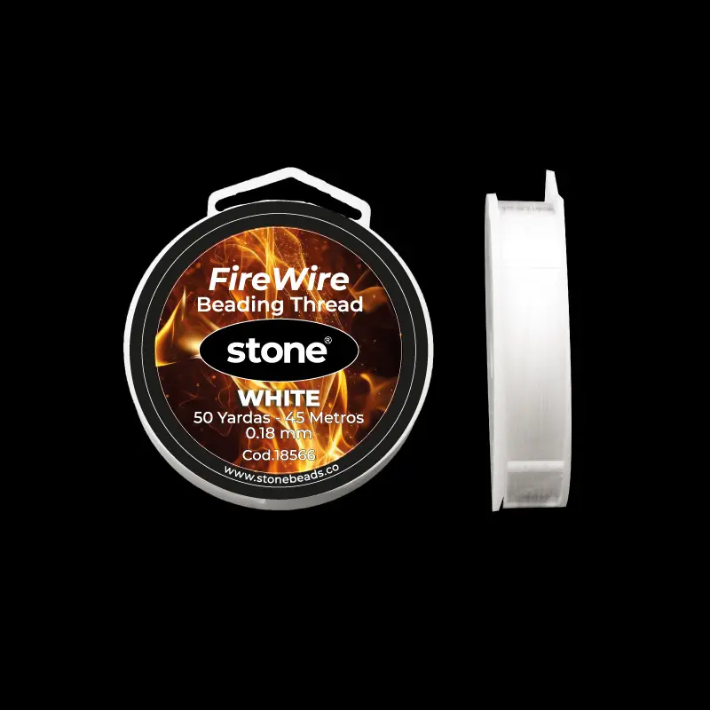 Hilo nylon firewire stone 0.18mm blanco x 50yd