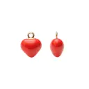 Dije esmaltado rojo corazon 12mm W09919A10Y x und