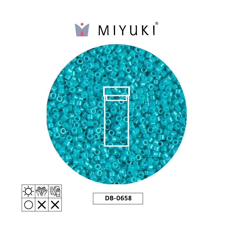 Miyuki delica 11/0 DB0658 opaco azul turquesa x 3g