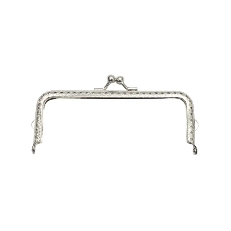 Marco de bolso para tejer niquel 13cm x und