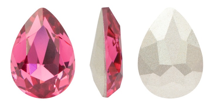 4320CH pera 10x14mm T209 rose x und