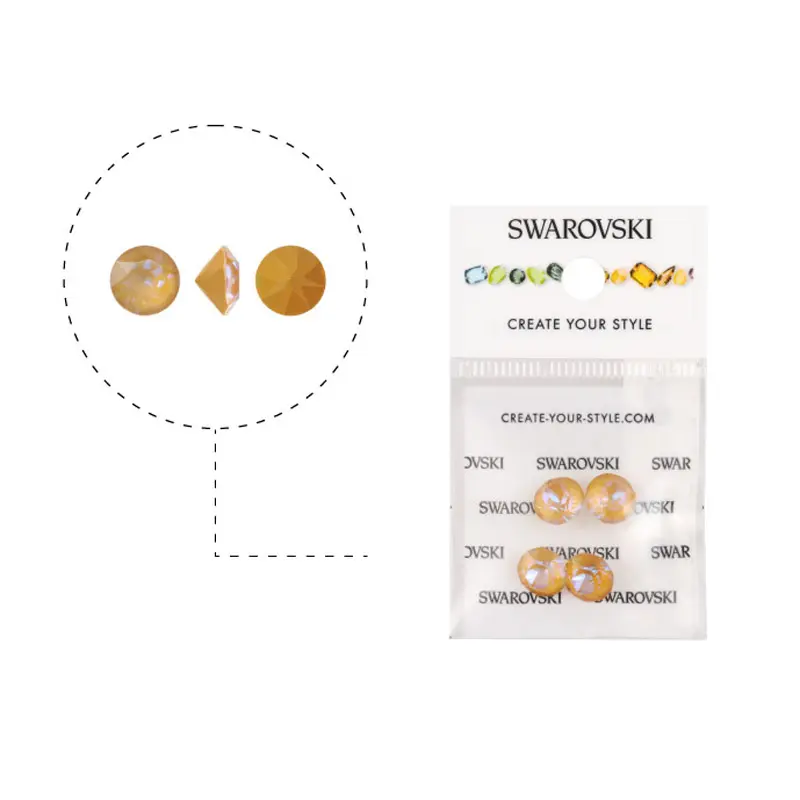 1088 swarovski chaton crystal ochre SS39 x 4unds