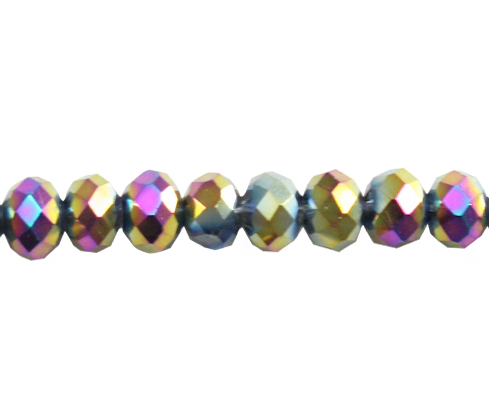 Murano rondela facetada 4mm vitrial medium 132 x 110unds