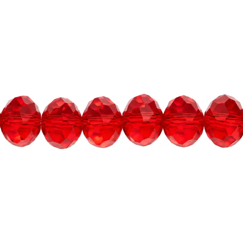 Murano rondela facetada 8mm light siam 37-1 x 68unds