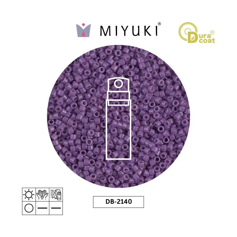 Miyuki delica 11/0 DB2140 opaco morado x 10gr