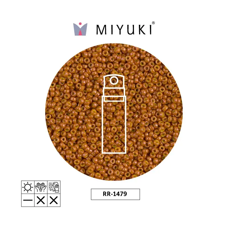 Mostacilla Miyuki rocalla 15/0 RR1479 opaco pumpkin x 10g