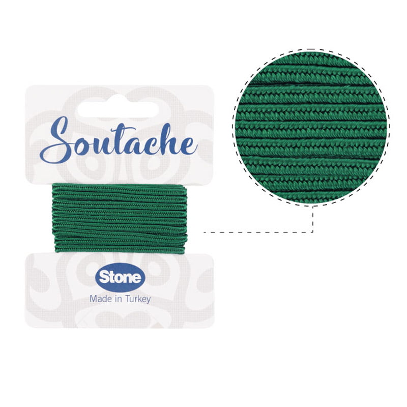 Cordon soutache 3mm forest green ST1300 x 2.5m