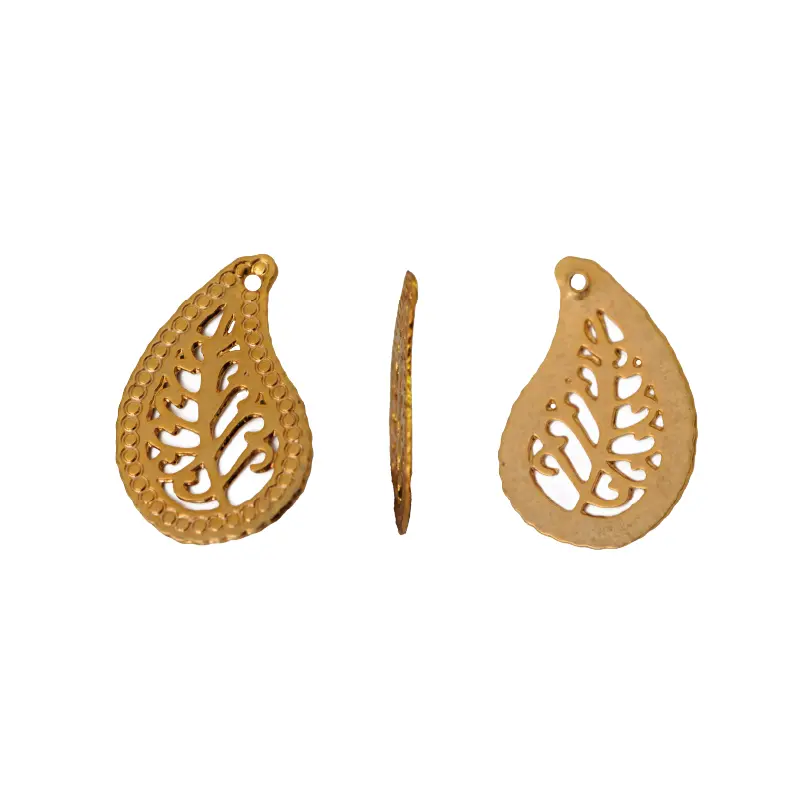 Dije hoja arabesco ref 277 17x11mm/GP x und