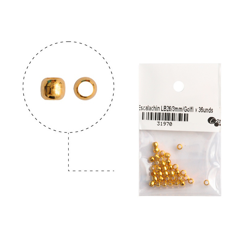 Escalachin LB26/3mm/rodio x 36unds