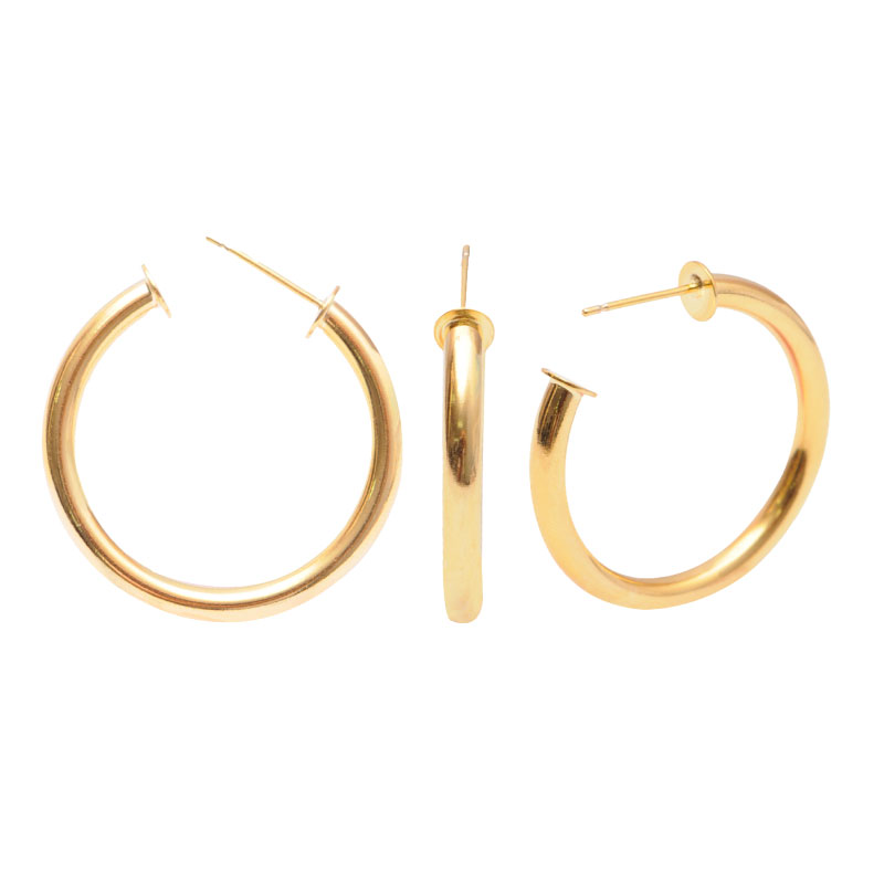 Candonga con poste FYF H043 2.5x0.4mm/rodio x par