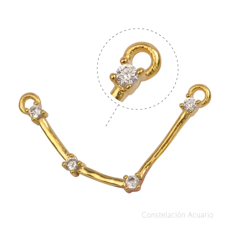 Dije micropave zodiaco acuario/Golfi x und