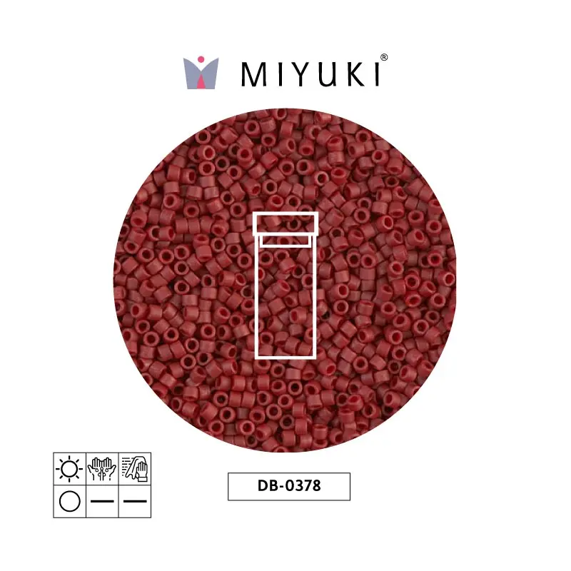 Miyuki delica 11/0 DB0378 matt metalizado oscuro maro x 3gr