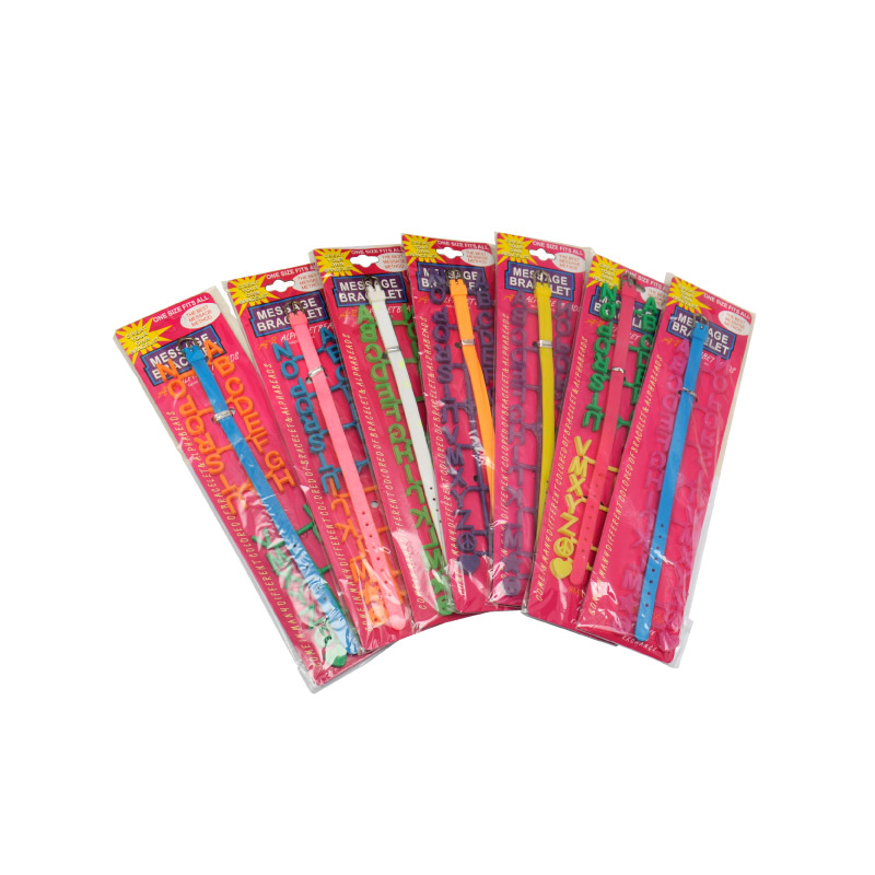 Pulsera letras mix colores abc x und