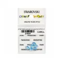 6428 swarovski rivoli aquamarine 6mm x 6unds