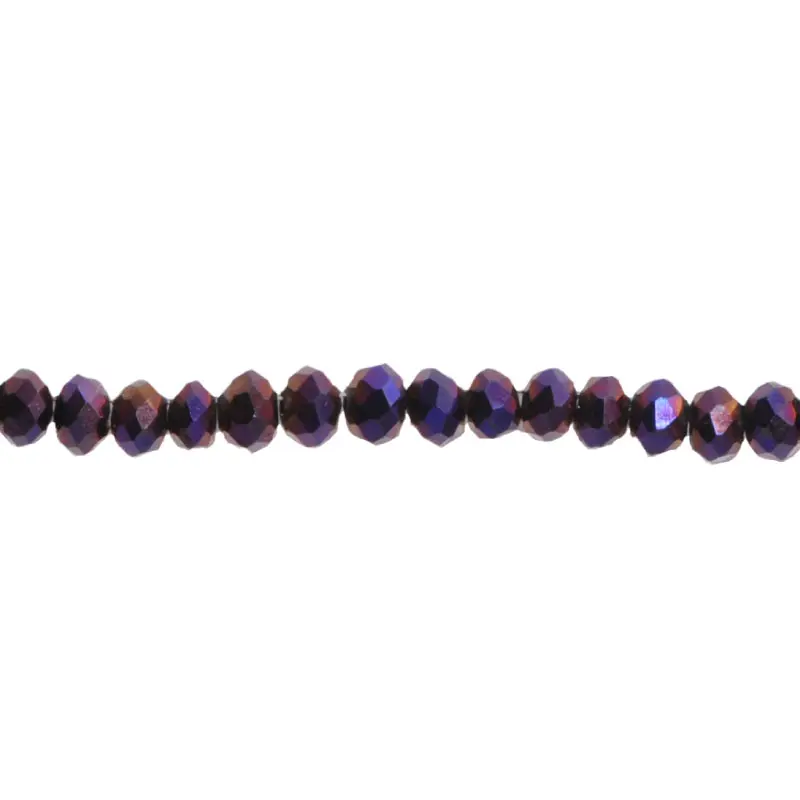 Murano rondela facetada 2mm vitrail light 97 x 160unds