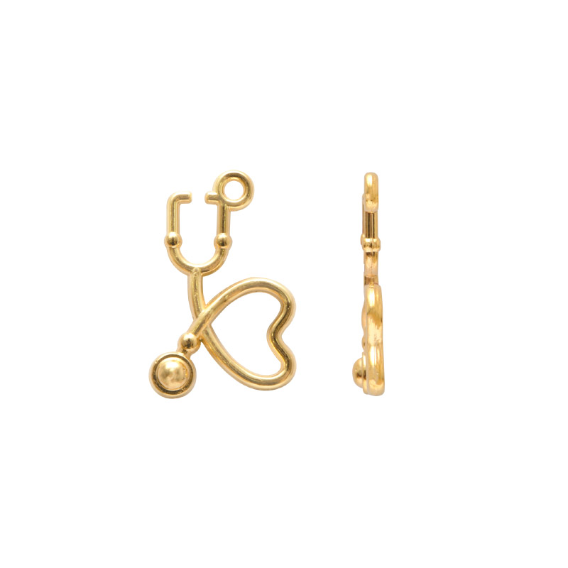 Dije estetoscopio 13x21mm/rodio x und