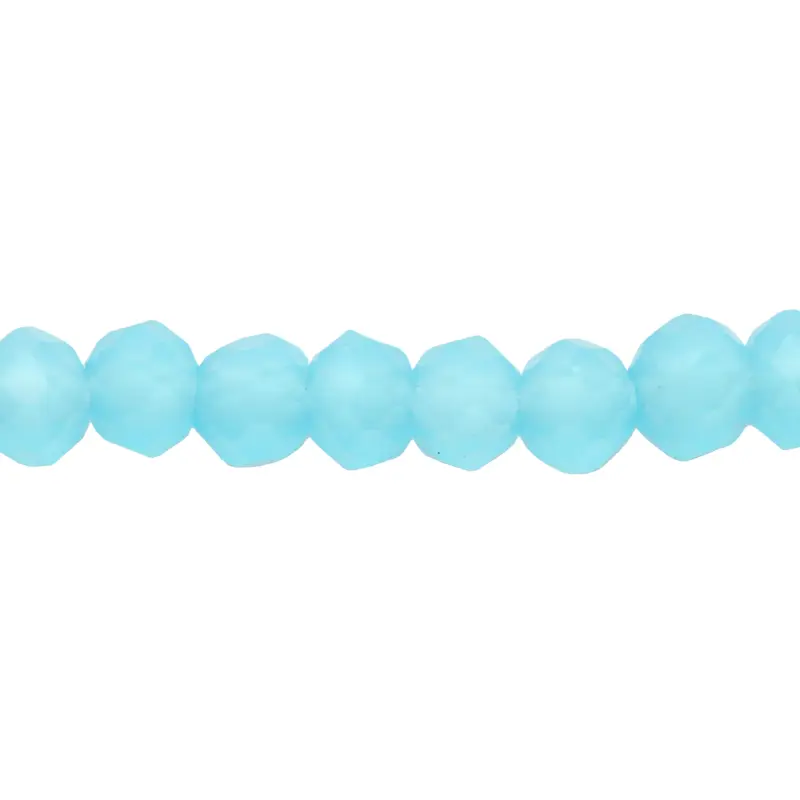 Murano rondela facetada 2mm turquoise 87 x 195 unds