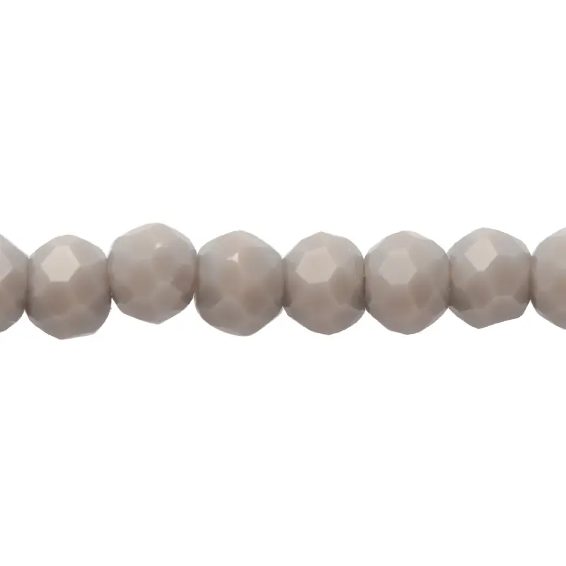 Murano rondela facetada 2mm gris mate 56 x 145unds