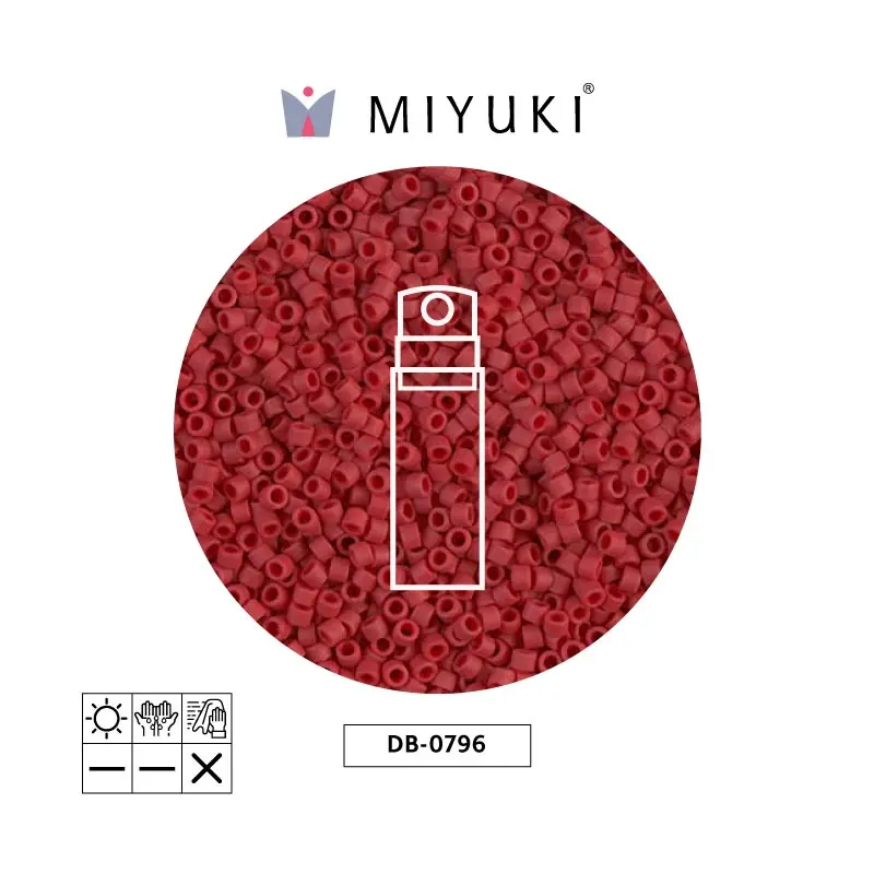 Miyuki delica 11/0 DB0796 mate opaco marron x 10gr