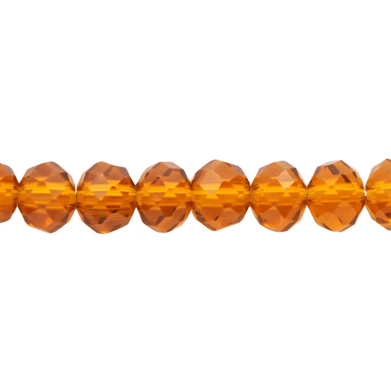 Murano rondela facetada 4mm cafe 19 x 110unds