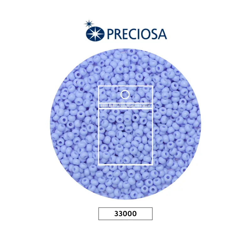 Mostacilla checa preciosa 8/0 3mm 33000 azul cielo x 50g