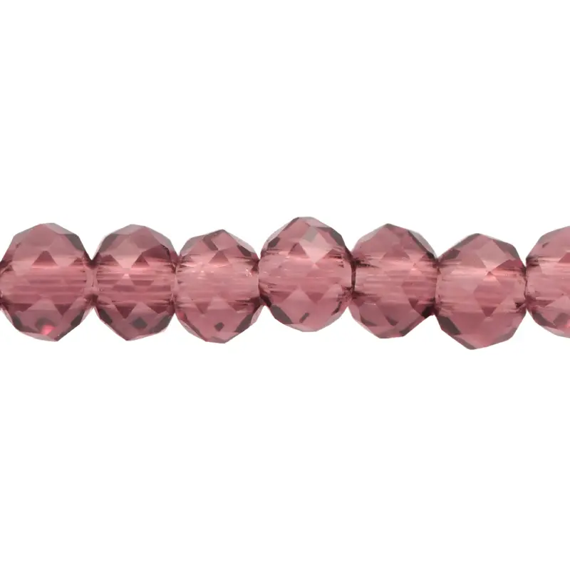 Twist 8x16mm cuarzo rosado x und