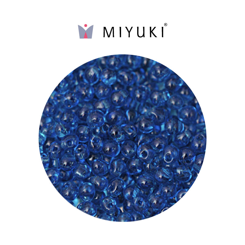 Miyuki drop beads 3.4mm DP0149 transp. azul x 500g