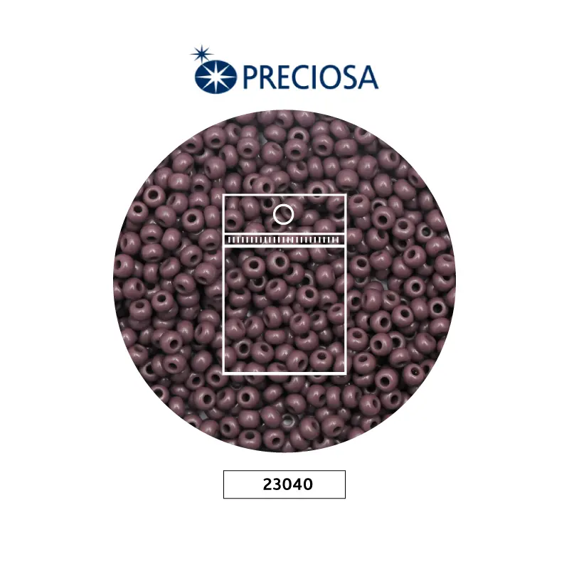 Mostacilla checa preciosa 6mm OP amatista x 50g