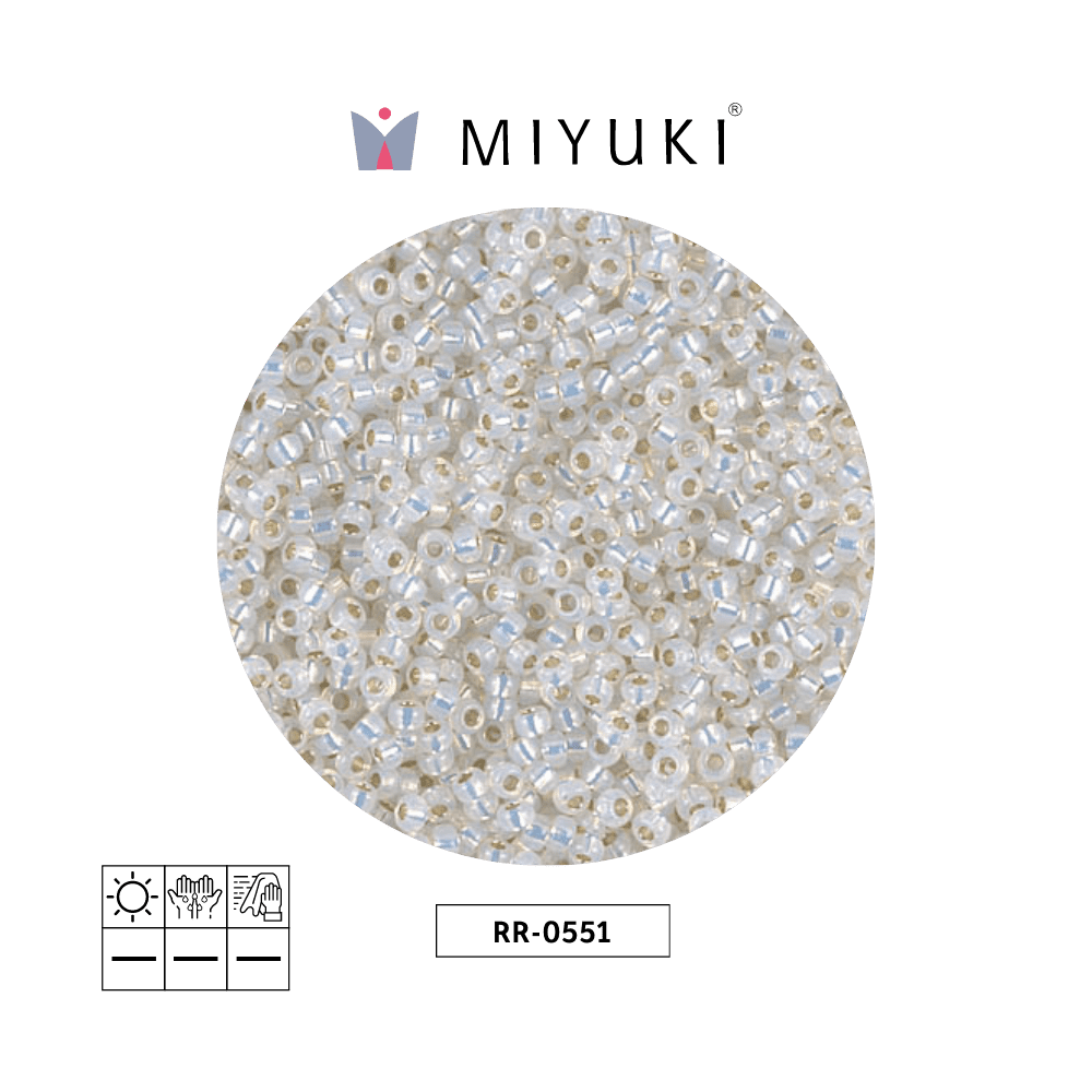 Mostacilla Miyuki rocalla 11/0 RR0551 gilt forrado opal x 250g