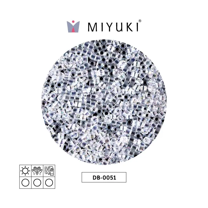 Miyuki delica 11/0 DB0051 crystal AB x 50g