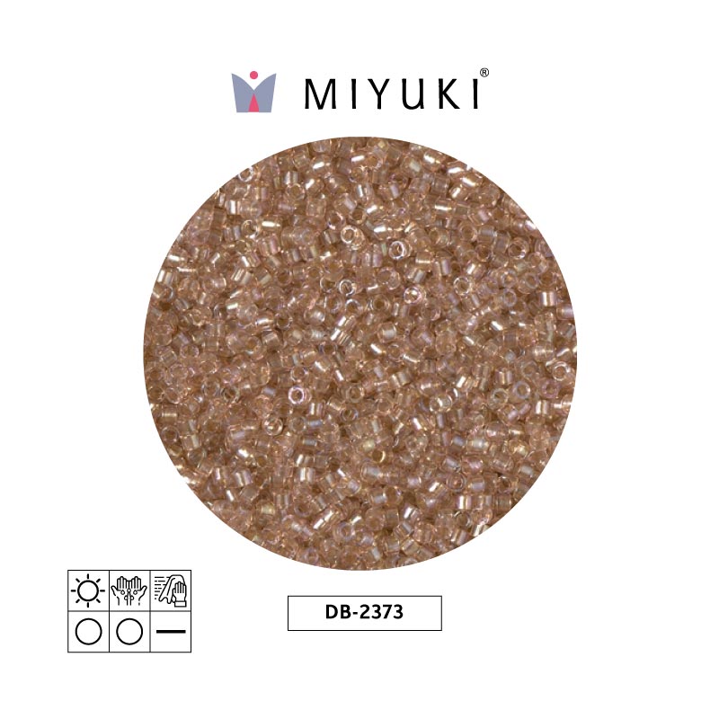 Miyuki delica 11/0 DB2373 color lined blush x 50g