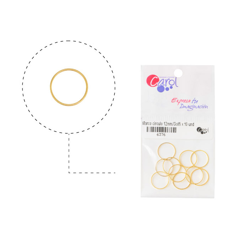 Marco circulo 12mm/Golfi x 10 und