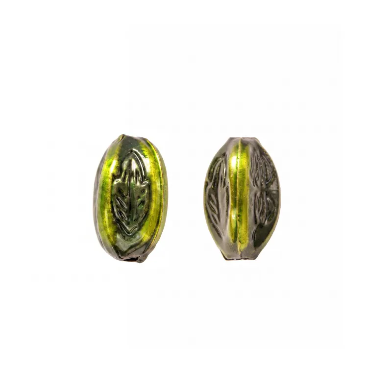 Herraje hindu K2210 separador 22x16mm verde x 8 und