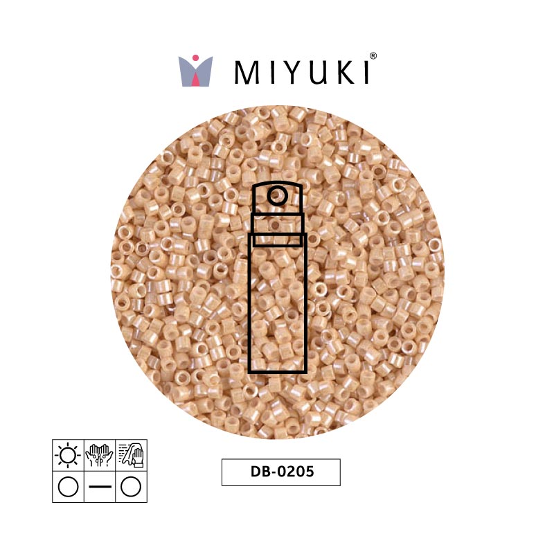 Miyuki delica 11/0 DB0205 Ceylon perlado beige x 10gr