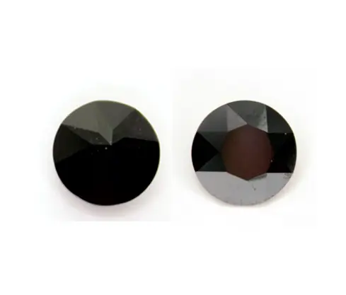 1088 swarovski chaton jet hematite SS39 x und