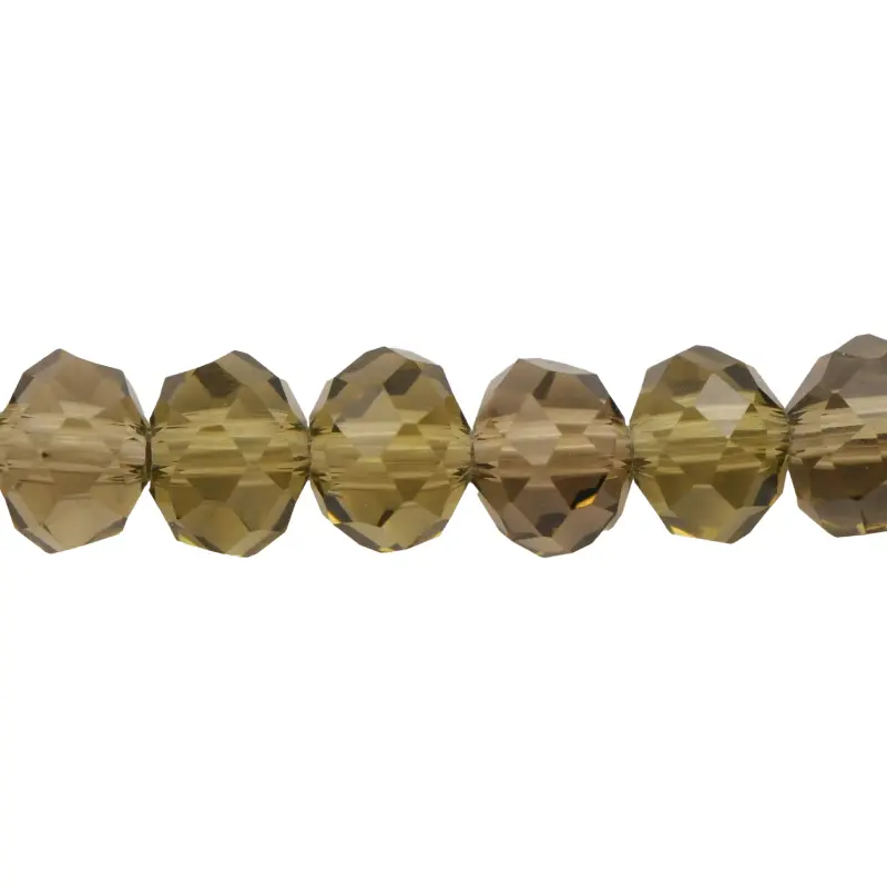 Murano rondela facetada 8mm black diamond 23 x 62unds