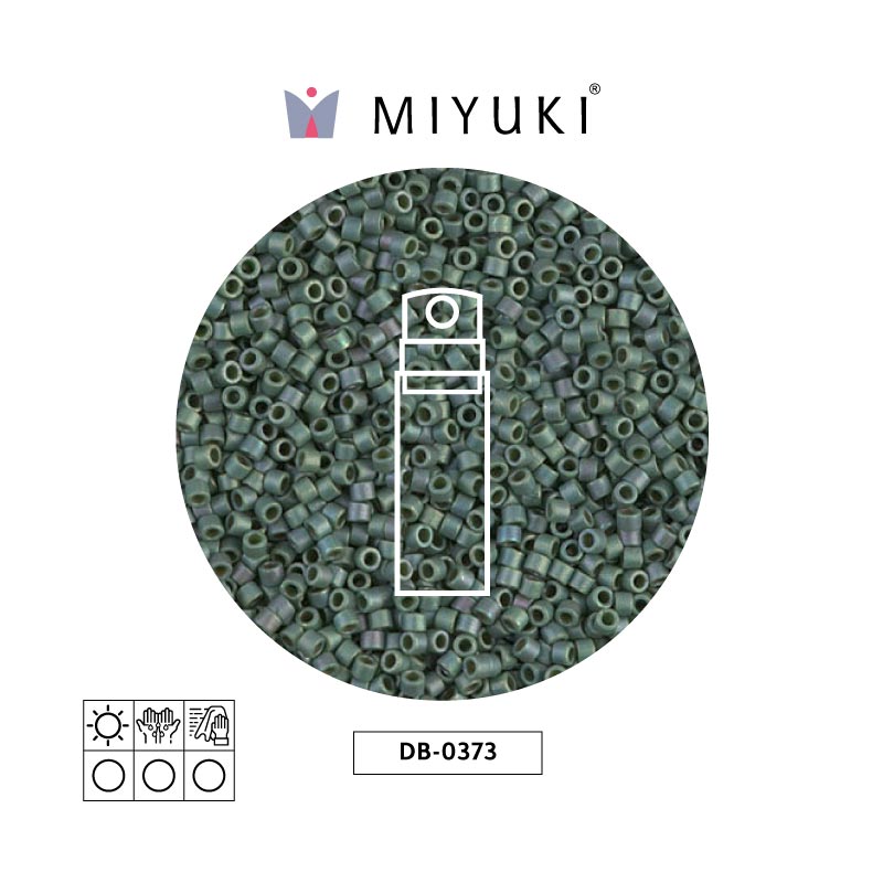 Miyuki delica 11/0 DB0373 matt metalizado und lea x 10g