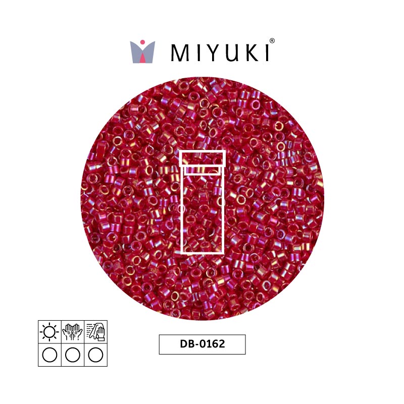 Miyuki delica 11/0 DB0162 opaco rojo AB x 3g