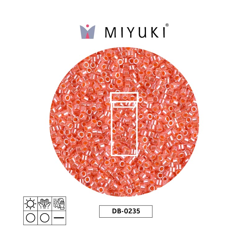 Miyuki delica 11/0 DB0235 salmon Ceylon perlado x 3g