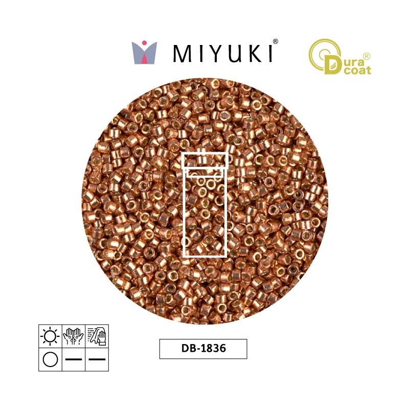 Miyuki delica 11/0 DB1836 galvanizado muscat x 3g