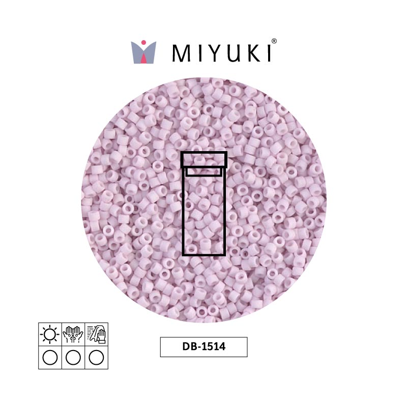 Miyuki delica 11/0 DB1514 matte opaque pale rose x 3g