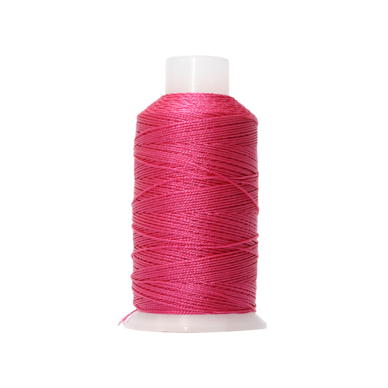 Hilo poliester metalizado 15 hilos L65 fucshia x rollo 150m