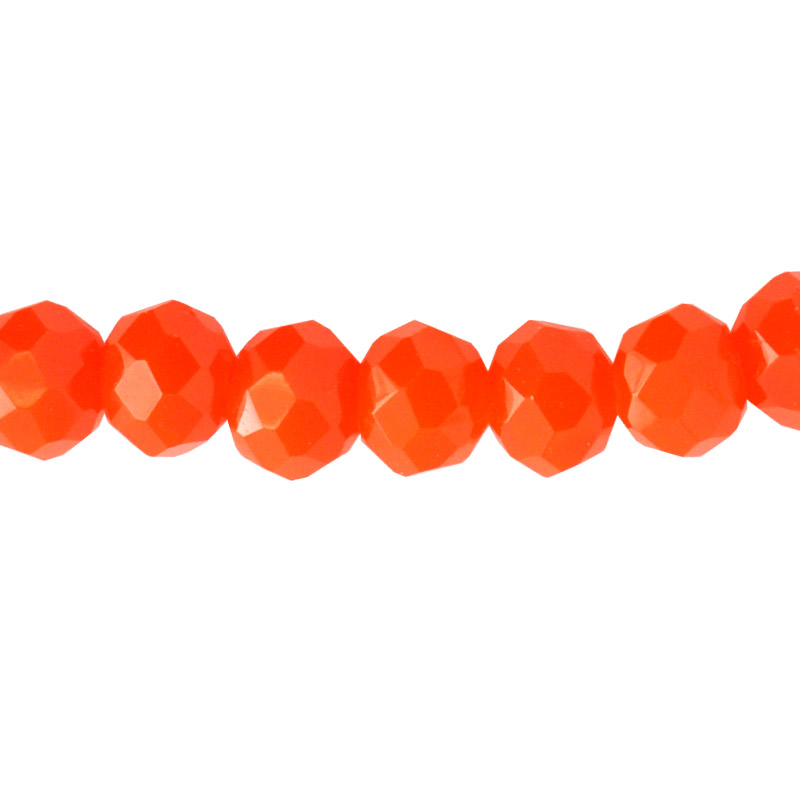 Murano rondela facetada 3mm living coral 79 x 115unds