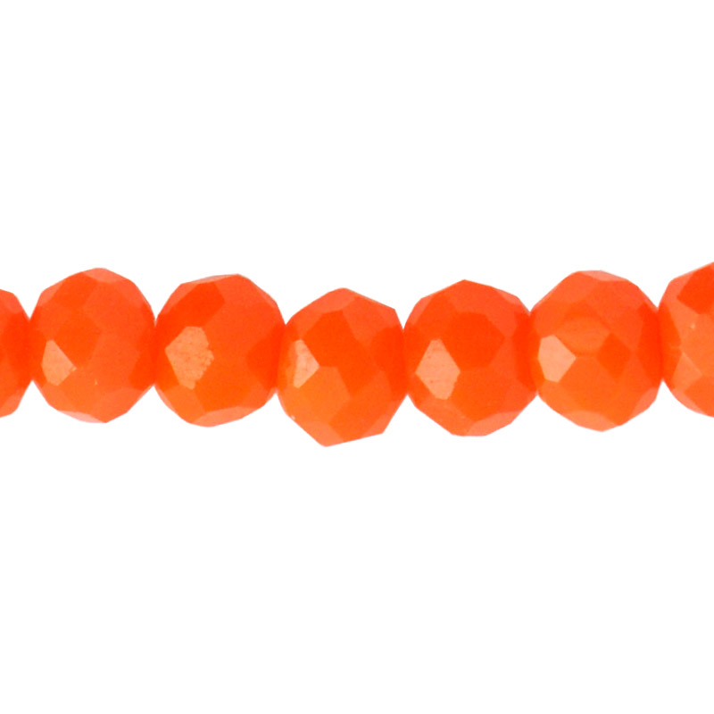 Murano rondela facetada 2mm naranja mate 50 x 155unds