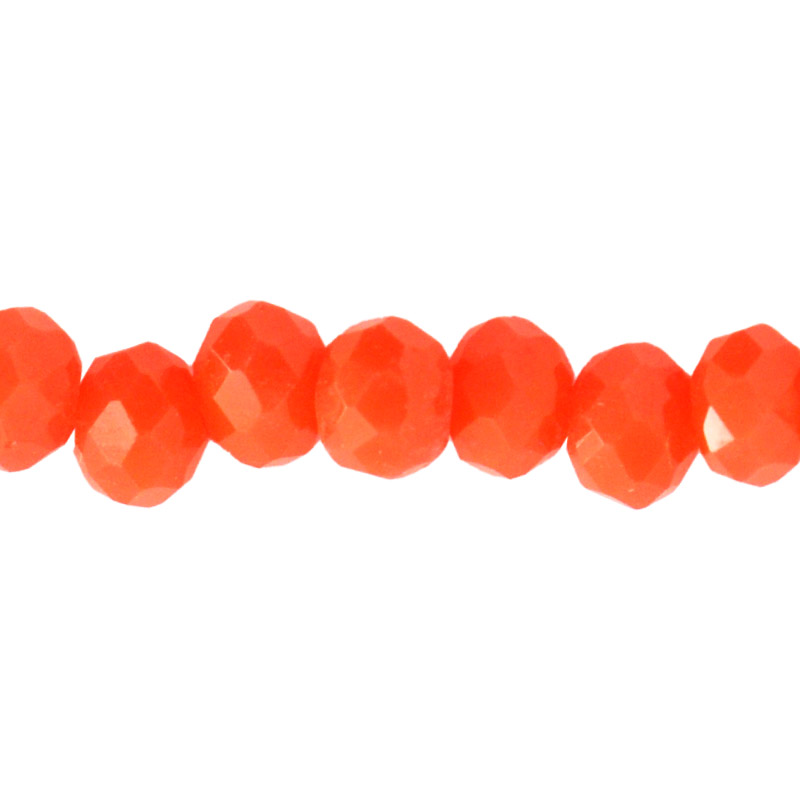 Murano rondela facetada 2mm living coral 79 x 180unds