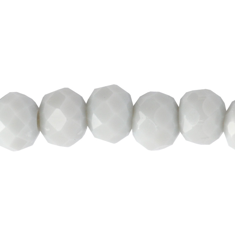 Murano rondela facetada 2mm gris mate 55 x 155 und