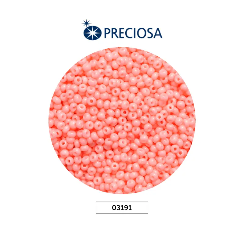 Mostacilla checa preciosa 2mm 03191 OP rosado intenso x 500g