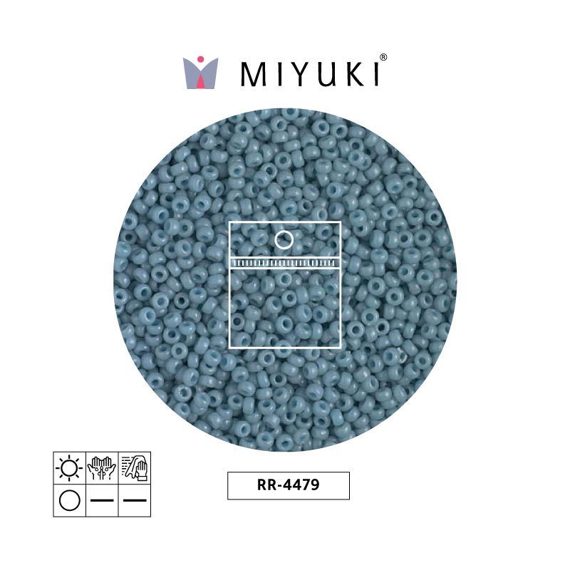 Mostacilla Miyuki rocalla 11/0 RR4479 moody azul  x 25g