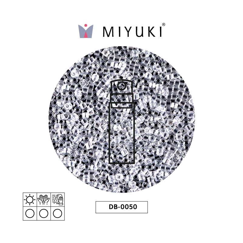 Miyuki delica 11/0 DB0050 cristal lusterr x 10g